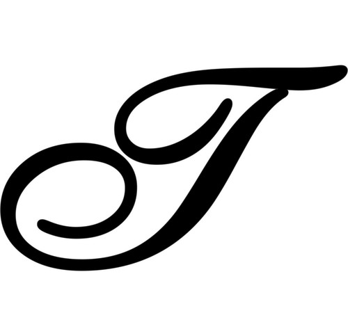 Adesivo prespaziato lettera - prespaziato, t