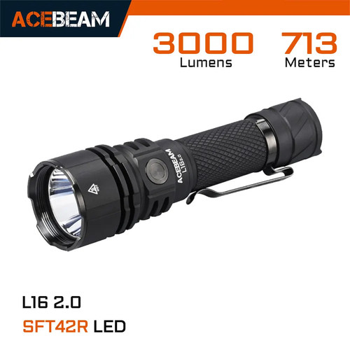 Torcia tattica acebeam l16 - torcia,