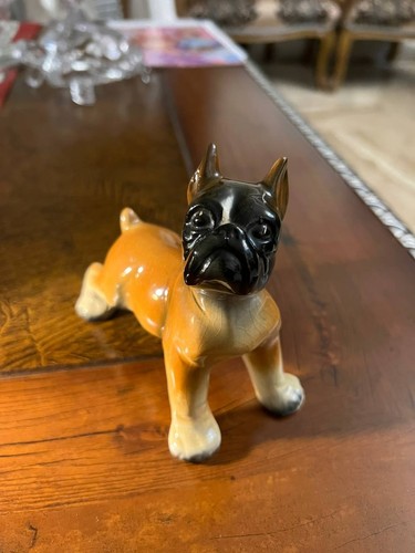 Statuina cane boxer vintage