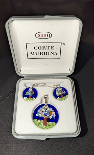 Corte murrina 925 silver - silver, blue