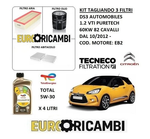 Kit tagliando filtri - kit, olio