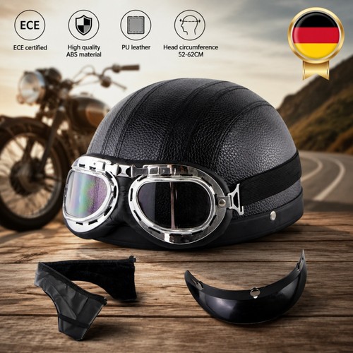 Casco retrò con - , visiera