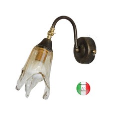 Lampada a parete applique in ferro con snodo orientabile Flex Made in Italy