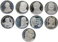 Emissioni in argento delle 500 Lire e 1000 Lire - dal 1958 al 2001