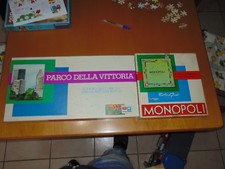 GIOCHI IN SCATOLA MONOPOLI + PARCO DELLA VITTORIA COMPLETI AL 99% VINTAGE TOYS