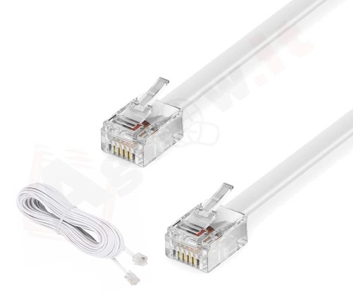 Cavo telefonico rj11 5mt - cavo,