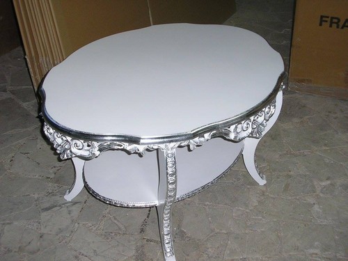 Tavolo tavolino ovale legno - tavolino,