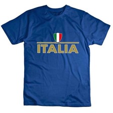 T SHIRT ITALIA scritta oro