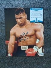 Mike Tyson Signed 8x10 Photo Beckett COA – Creased but Authentic Boxing Legend