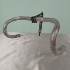 Manubrio Bicicletta Corsa AMBROSIO CHAMPION Pipa Piega Epoca anni '50 Conservato