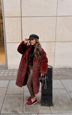 Trench Cappotto Donna Borgogna