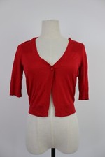 TOMMY HILFIGER CARDIGAN MAGLIONE COPRISPALLA COTONE DONNA Tg. S WOMAN SWEATER