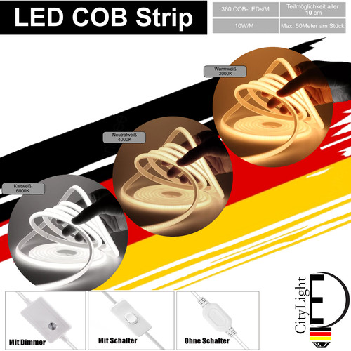 Striscia led cob 230 - striscia,