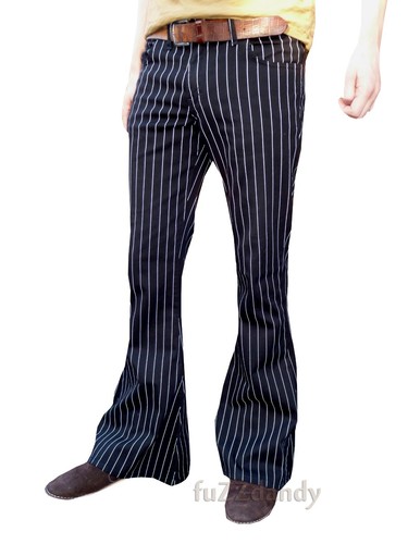Pantaloni pin stripe nero