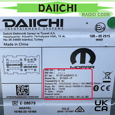 Codice radio DAIICHI per