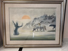 Dipinto Olio Su Tela - Cavalli