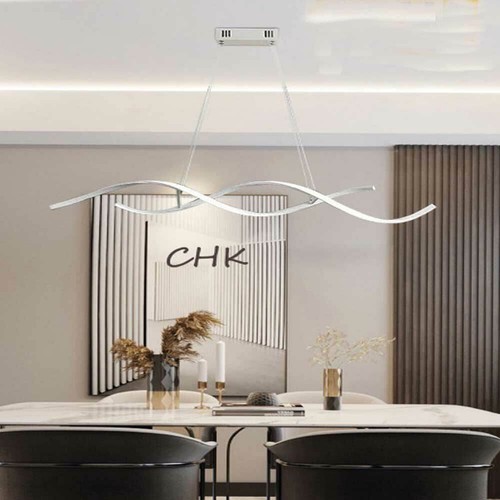 Lampadario led moderno onda - moderno,