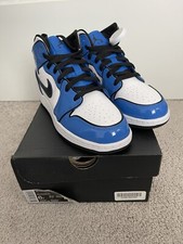 GS AIR JORDAN 1 MID SIGNAL BLU