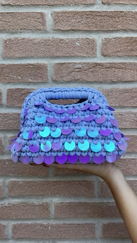 Pochette mini donna viola - , a