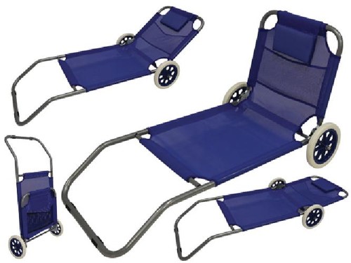 Sedia acciaio con ruote - acciaio,