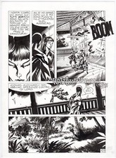 GIUSEPPE PALUMBO - TAVOLA ORIGINALE DIABOLIK  'GLI ANNI PERDUTI NEL SANGUE'