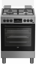 Cucina a Gas 4 Fuochi Forno Elettrico Ventilato 60x60 cm Inox FBE62310GX BEKO