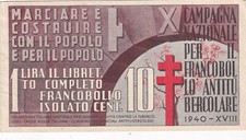 libretto filatelico campagna naz antitubercolare - 1940