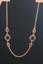 Collana Vintage Sarah Coventry Strass Neri Tono Argento Firmata 36...