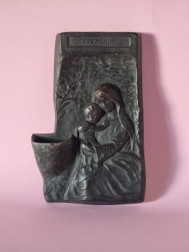 Placca bronzo acquasantiera - in,