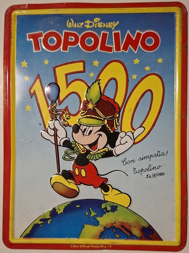 Topolino 1500 targa metallo - in,