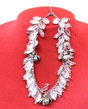 BRACCIALE  + CAMPANELLE IN ARGENTO 925  CON CHARMS CRISTALLODI ROCCA