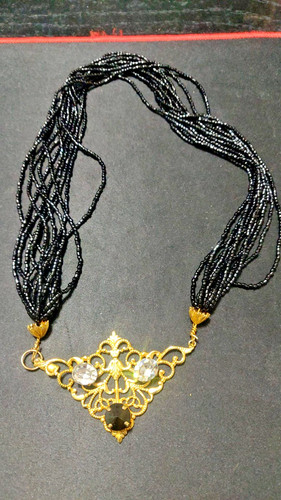 Collana vintage con perline - collana,