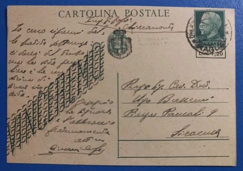 1945 intero postale