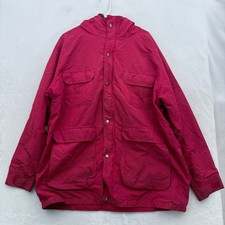 Giacca vintage Woolrich uomo XL rossa full zip parka lavoro giacca a vento linea lana
