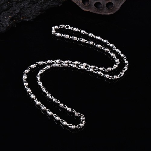 Collana catena maglia teschio - collana,