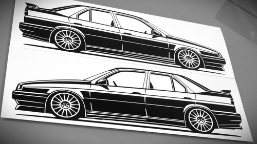 Adesivo alfa romeo 155 - alfa,