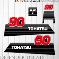 Kit adesivi decalcomania motore fuoribordo TOHATSU 90 CV Automixing 2002 e precedenti