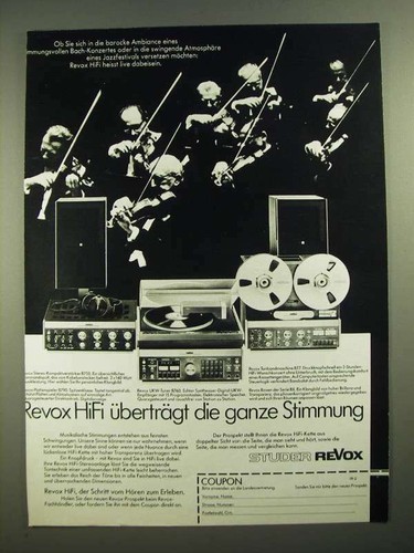 Pubblicità componenti stereo