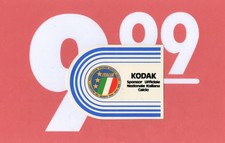 Adesivo Sticker Vintage Aufkleber Autocollant KODAK Sponsor Ufficiale Italia