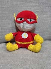 FLASH,  bambola uncinetto  fatta a mano  Idea Regalo Animigurumi