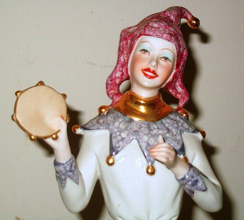 Scultura donna giullare - donna, con