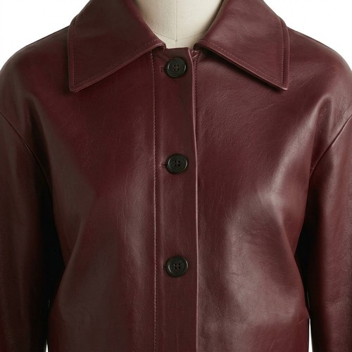Giacca donna bordeaux cropped
