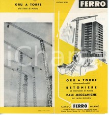 1960 ca MILANO Macchine edili