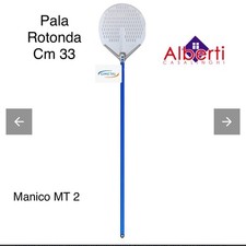 GI.METAL PALA PIZZA TONDA FORATA ALLUMIN ANODIZZATO A-33 MAN MT 2 PROFESSIONALE