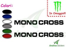 2 Adesivi Mono Cross  YAMAHA
