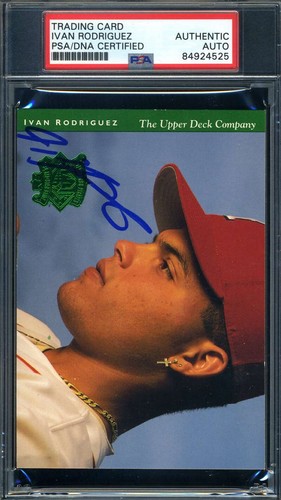 Autografo ivan rodriguez - rodriguez, psa