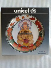 Piatto Unicef "Bambini nel mondo" dell'artista Karin Blume-anni 1977-1980