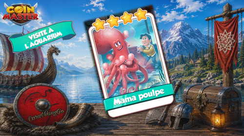 Mama poulpe carte - x, coin