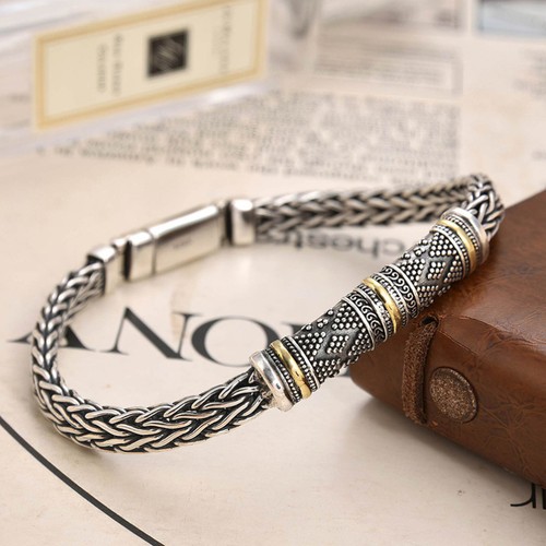 Bracciale uomo argento