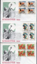 FDC ROMA 1979 GIORNATA DEL FRANCOBOLLO 3 BUSTE IN QUARTINA
